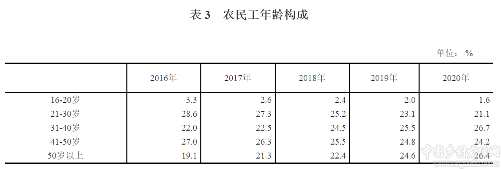 国家统计局:2020年农民工监测调查报告(图4)
