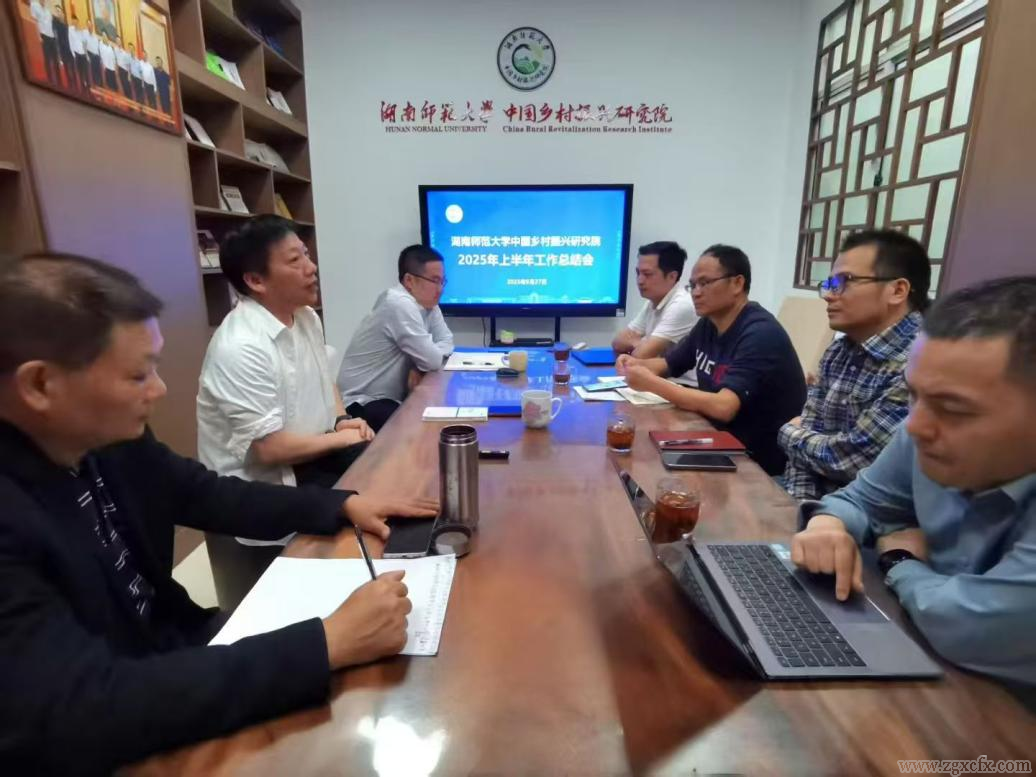 湖南师大乡研院举行2025年上半年工作总结会(图1)